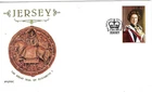 Jersey Comm/FDC - Greta Seal of Elizabeth I -  1983 (JES296)