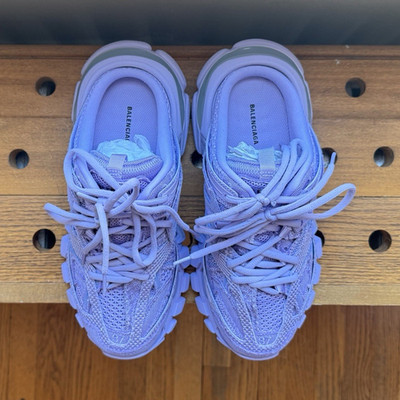RARE Balenciaga Track Women s Purple Mule Lace-Up Sneakers New w/ Box