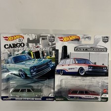 Hot Wheels Wagon Lot Of 2 Nissan C10 And 69 Nissan Skyline 1:64 Scale
