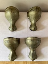 JUEGO DE 4 PATAS DE BAÑERA PIE GARRA HIERRO FUNDIDO PROYECTO ART DECO RECUPERADO