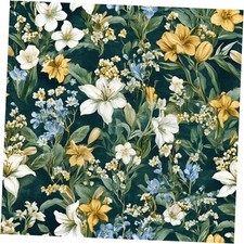 Green Floral Peel and Stick Wallpaper 16.9" x 118.1" Green Floral Wallpaper