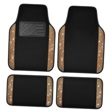 Bling Diamond Car Floor Mats, Shining Rhinestone Carpet Sparkly Glitter Golden