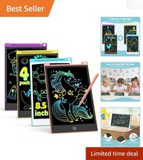 Perfect Birthday Gifts: 4 Fun LCD Writing Tablets for Kids 3-8 in Vibrant Colors