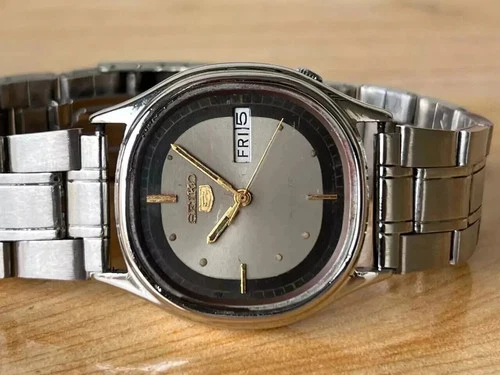 Vintage Seiko 5 6309-8230 Automatic Mens Watch For Spares or Repair NJ-176