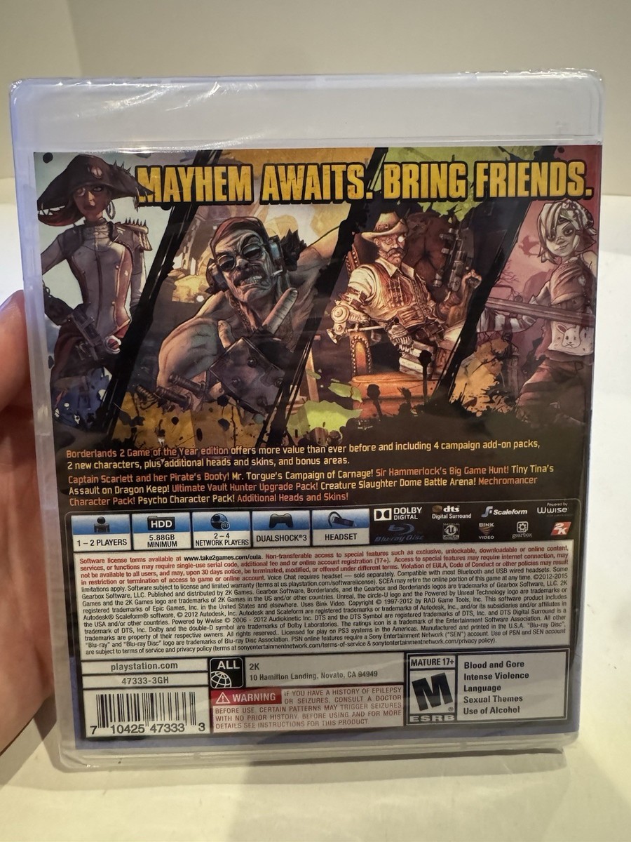 Borderlands 2 -- Game of the Year Edition (Sony PlayStation 3