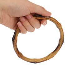 1Pc Bamboo Purse Handle Frame Hanger DIY Bamboo O Bag Handle Bag Straps Rings