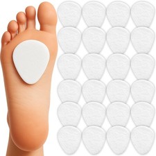 Metatarsal Pads for Women  Men 24 Pack Ball of One Size Fits All, White