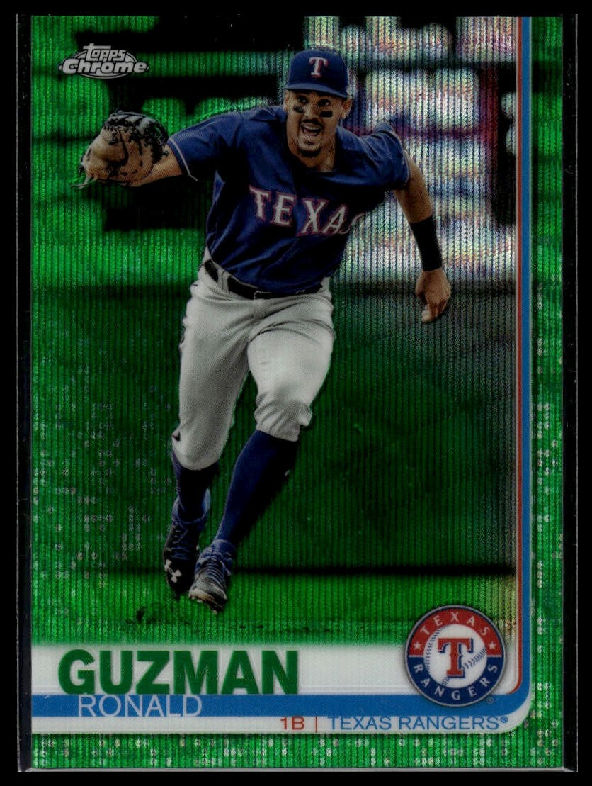 2019 Topps Chrome #40 Ronald Guzman Green Refractor #/99