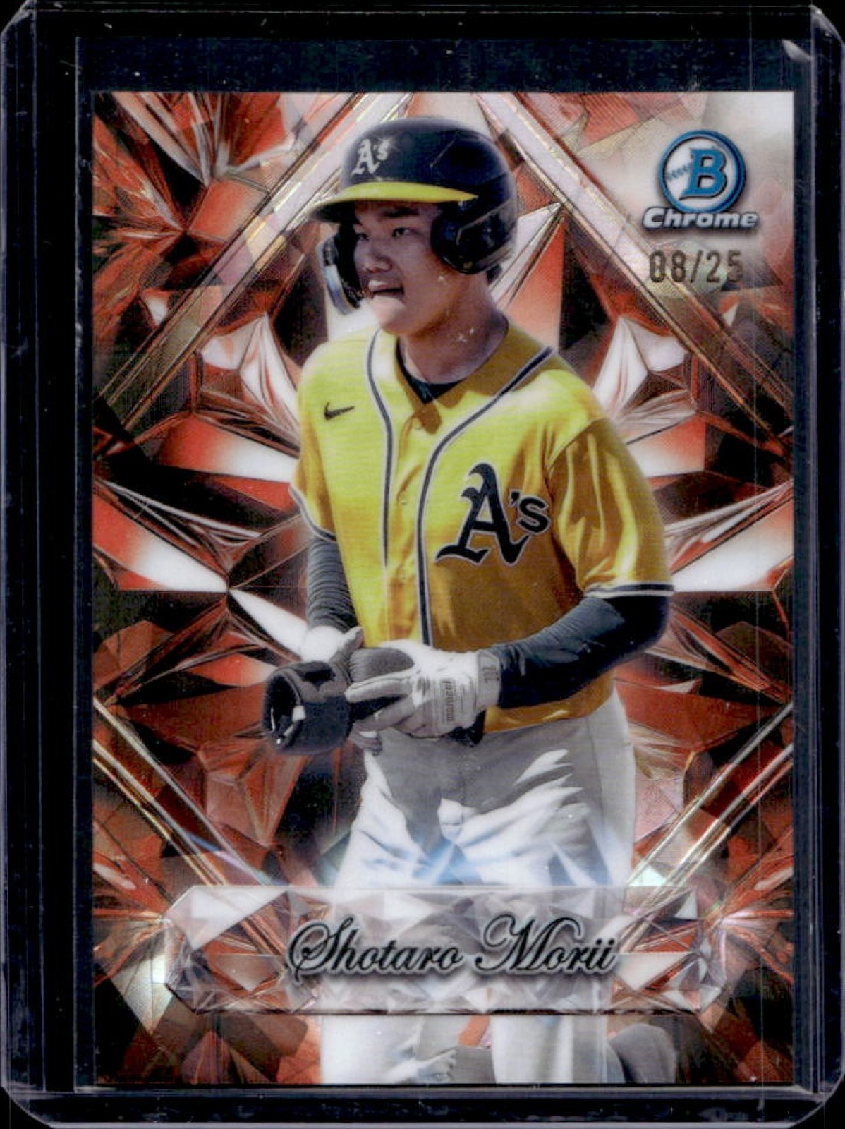 2025 Bowman Chrome Sapphire Shotaro Morii Selections Orange Refractor #8/25