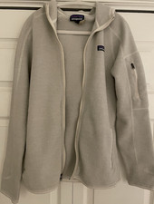 Patagonia Women's Full Zip Hooded Jacket w Pockets - Beige, Size M