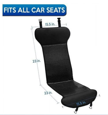 Zone Tech Black Car Heated Travel Seat Cover Cushion Cold Weather 2 Pack - BLACK