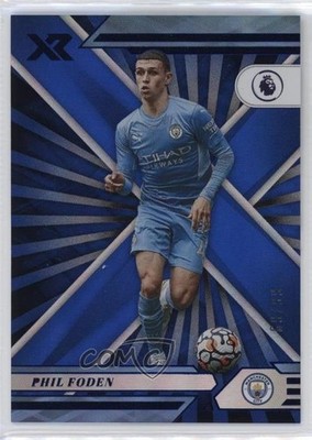 2021-22 Panini Chronicles Base Premier League Xr Blue /99 Phil Foden #122 02u4