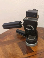 Vintage Bogen 3029 Manfrotto 141 Tripod Head 3-Way Professional Tilt Pan Italy 
