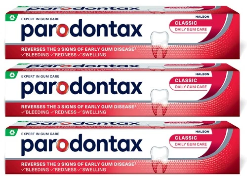 3 PARODONTAX CLASSIC Daily Toothpaste for Bleeding Gums 75ml