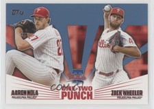 2023 Topps Series 1 One-Two Punch Blue Zack Wheeler Aaron Nola #12P-10 1nw5