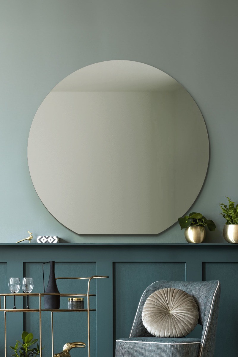 The Circulus New Large Frameless Mantle Mirror - 42""X 39"" 106 x 100cm