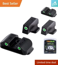 Springfield-Compatible Glow-in-the-Dark Tritium Pistol Sight Set - Superior Aim