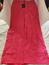 Women's Pretty Little Thing Wide Leg Beltloop Trousers Size 16 (Plus Size)