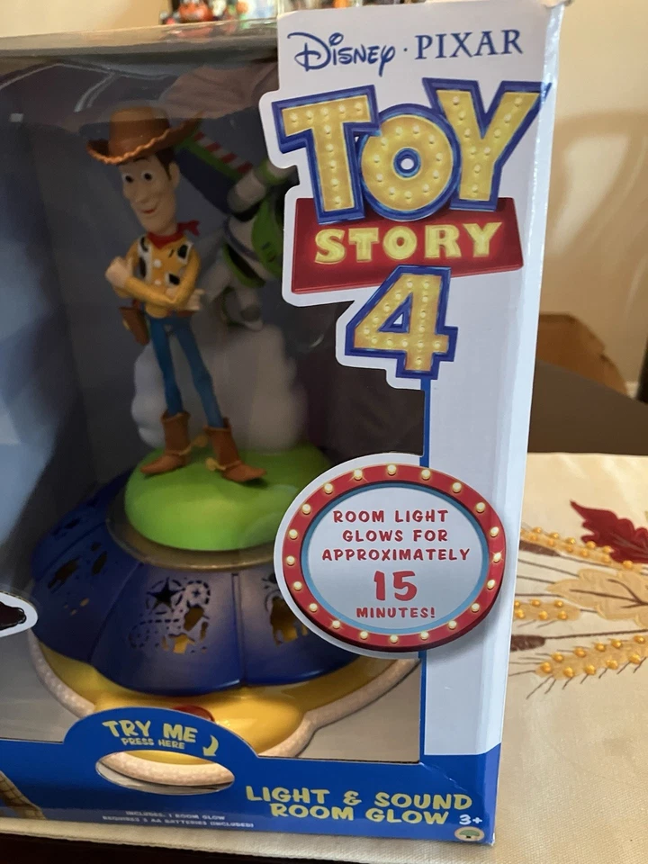 Disney Pixar Toy Story Buzz & Woody Luz y Sonido Luz Nocturna Decoración de Habitación Nuevo en Caja Foto 3 de 4