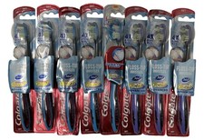  Lot of 8 Colgate 360 Total Advanced Floss Tip Bristles Toothbrush Soft 54 NEW