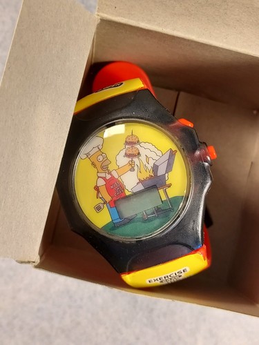 Lotto 3 Orologi Parlanti Vintage "I Simpson" Burger King 2002 Nuovi NOS - Foto 10 di 11