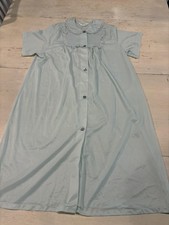 Vintage Nancy King Nightgown Womens Small Lace Button Front Short Sleeve 90s