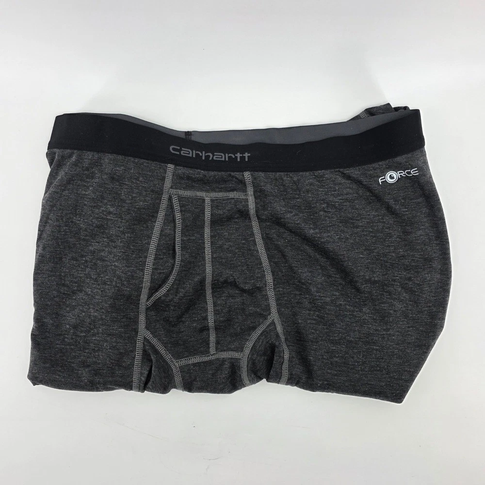 Carhartt Force Mens 3XL Tall Midweight Thermal Base Layer Pants Gray Wool Blend