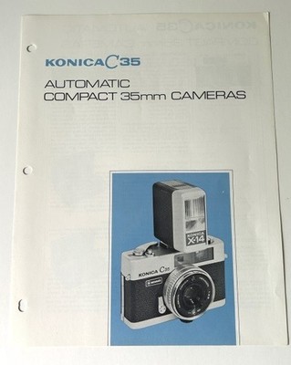 Konica C35 Automatic Compact 35mm Cameras Sales Brochure