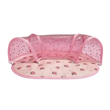 Multipurpose Small Pet Tunnel Toy Soft Bed Cooling Mat for Rabbit and Hamster