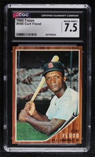 1962 Topps High # Curt Flood #590 CGC 7.5 x0o