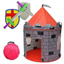 Kiddey Knight's Castle Kids Play Tent -Indoor Outdoor Children's Playhouse