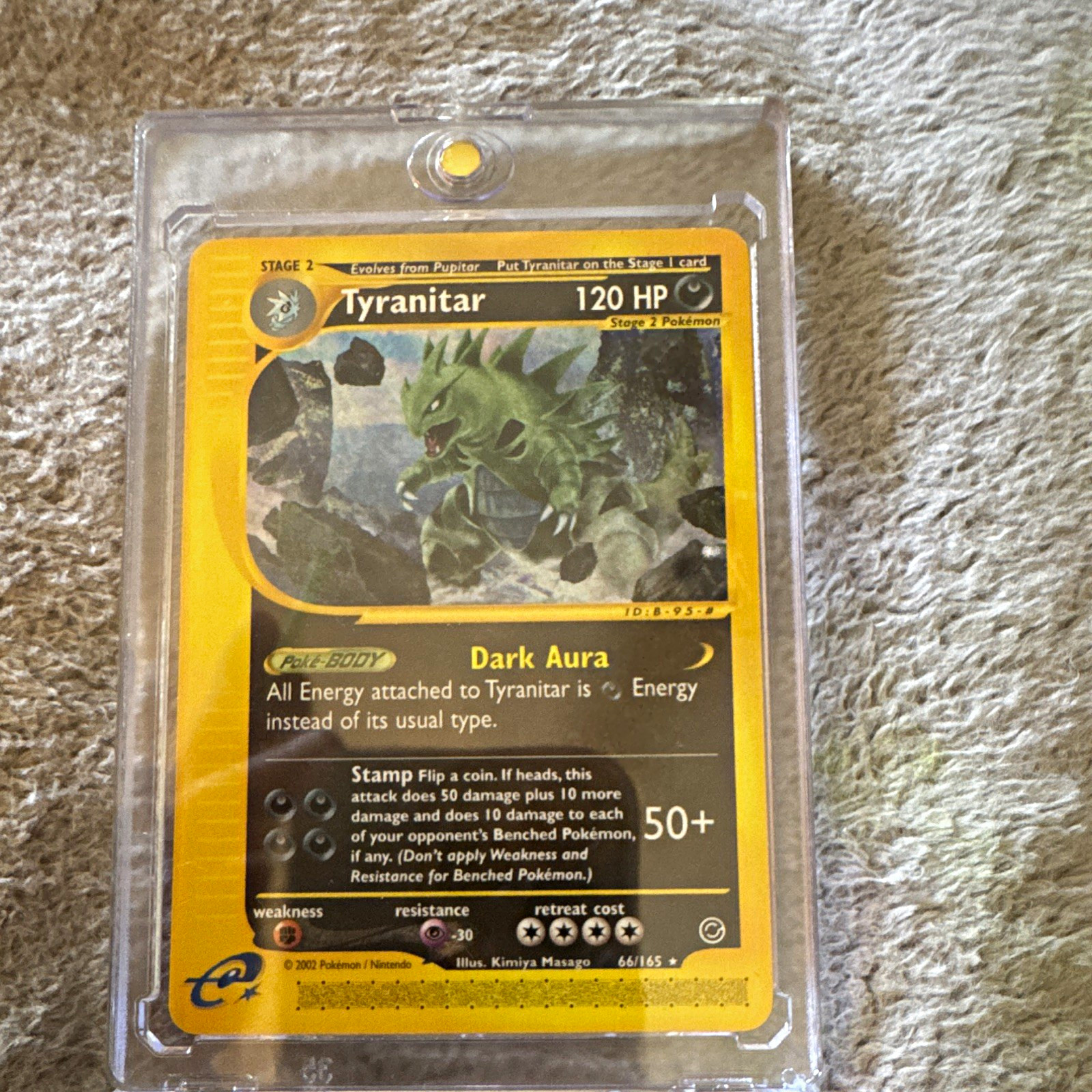 Pokemon TCG Tyranitar 66/165 Expedition Base Set 2002 Regular Rare EN 120 HP