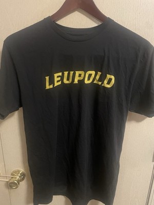Leupold Optics T-shirt Mens Black Short Sleeve Cotton Blend Size Large