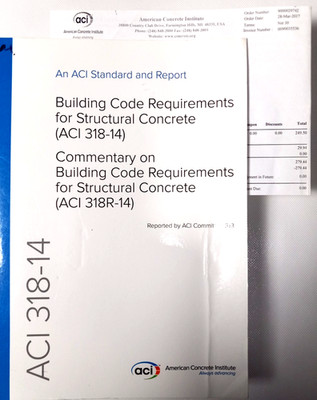 ACI 318-14 Building Code Requirements & Commentary for Structural Concrete VG+