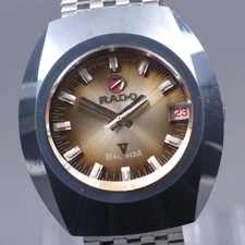 Read Exc4 Vintage 70's RADO Balboa V Date 36mm Men's Automatic Watch From JAPAN