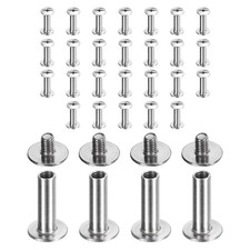 30set Phillips Chicago Screw M3x15mm Binding Post Screw, Silver