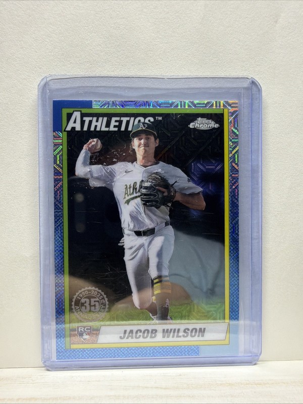 2025 Topps Series 1 - Oakland A's Jacob Wilson Silver Pack Rookie card