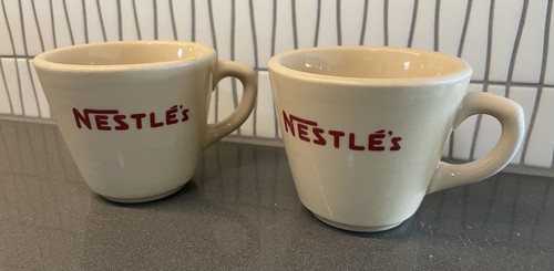 Nestle Coffee Mugs – Vintage – Incaware Shenango China USA – Commercial (2)