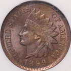 1899 Indian Cent, NGC MS65BN, Very Choice Uncirculated, Sharp Strike, Lustrous!