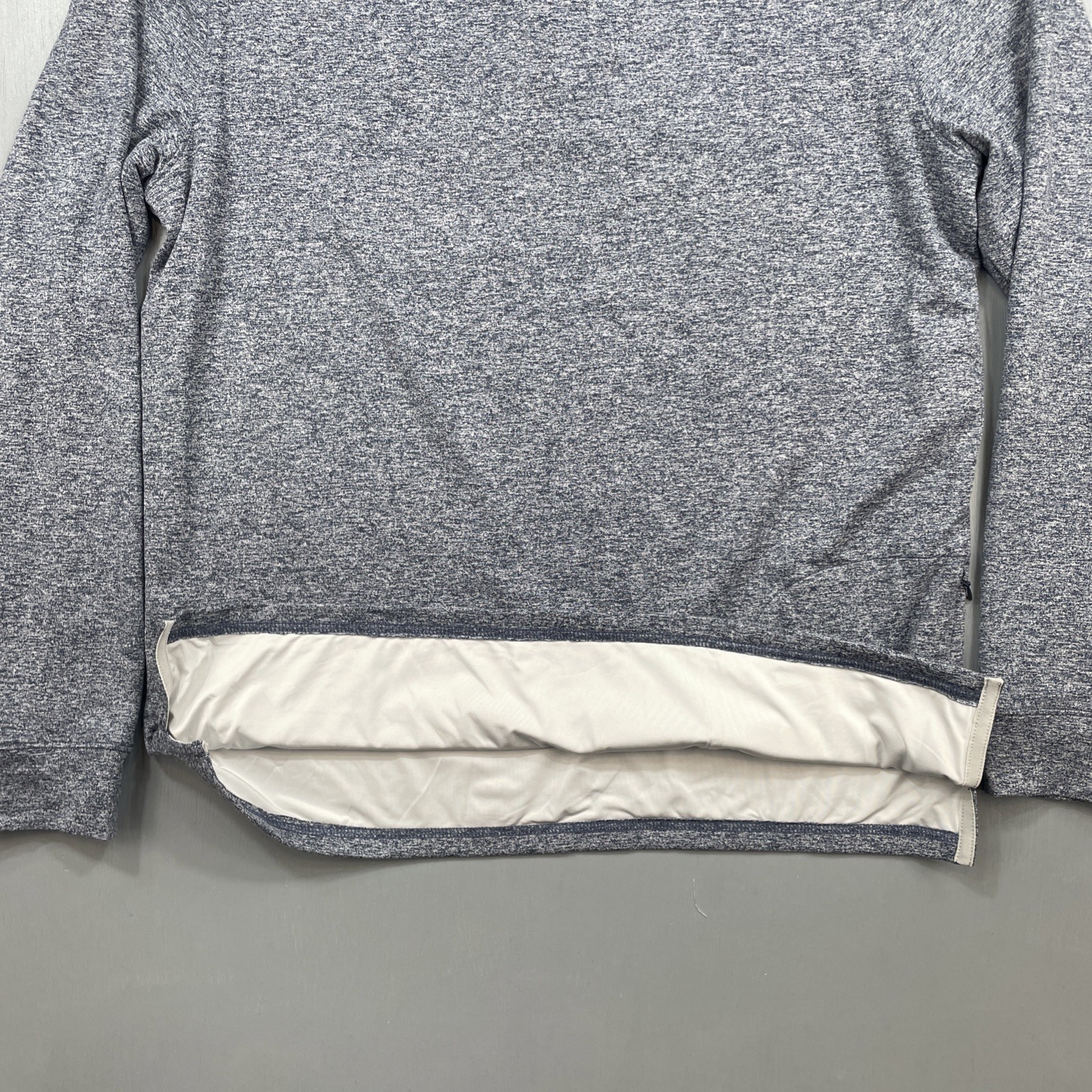 Birddogs Shirt Men Medium 1/4 Quarter Zip Performance Pullover Golf Navy Heather