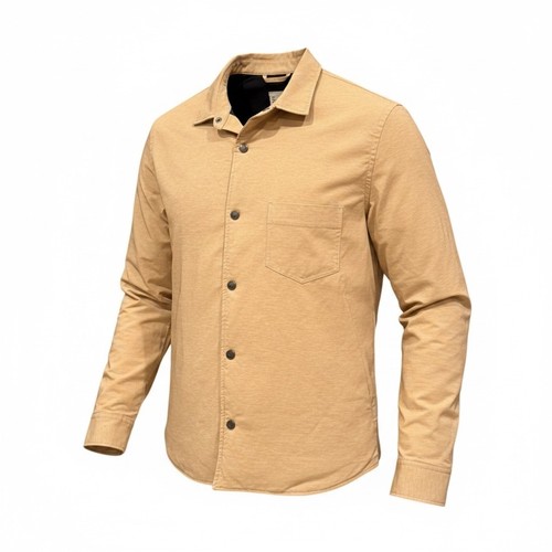 Vuori Nomad Insulated Shirt Jacket Mens Large L Celery Seed Tan Shacket