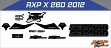 SEADOO RXP X 260 2012 Graphics / Decal / Sticker Kit BLACK & GREY CUSTOM