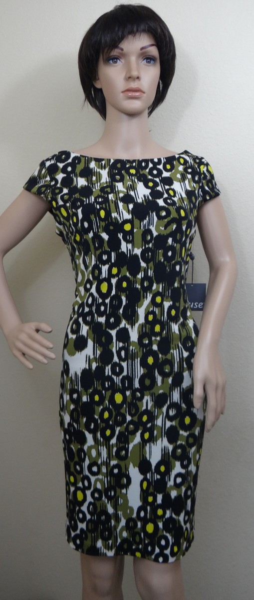 muse jersey dress with sleeves Muse Slit-Sleeve Knotted Front Jersey Navy Dress Women's Size 2, 4