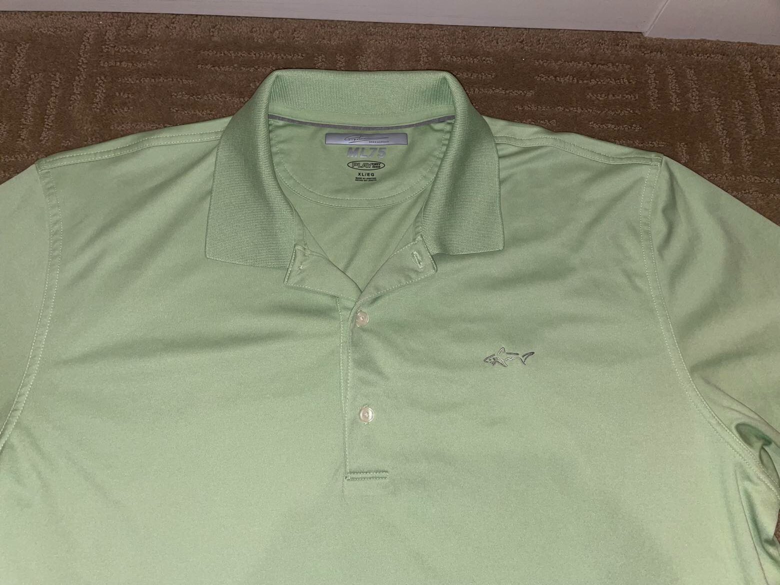 GREG NORMAL Light Lime Green Technical PLAY DRY P… - image 2