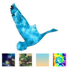 Canadian Goose Flying - Vinyl Decal Sticker - Multiple Patterns Sizes - ebn140