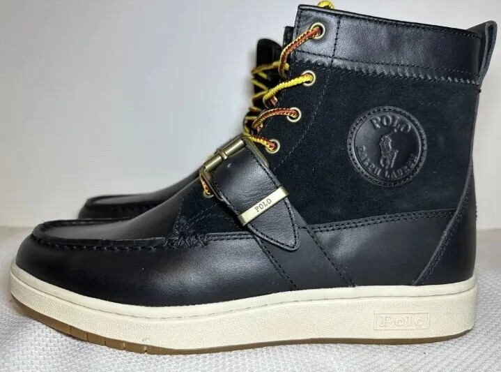 Polo Ralph Lauren Sneaker Ranger Boot Black Size's 11.5, 11