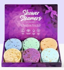 New Shower Steamers by Cleverfy 6 Aromatherapy Fizzies with Essential Oils Nib