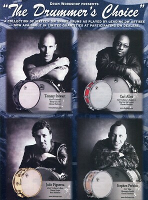 Earth Drum Visions [DVD](中古品) 2002 Print Ad DW Drum Workshop Snare w Tommy Stewart, Carl Allen