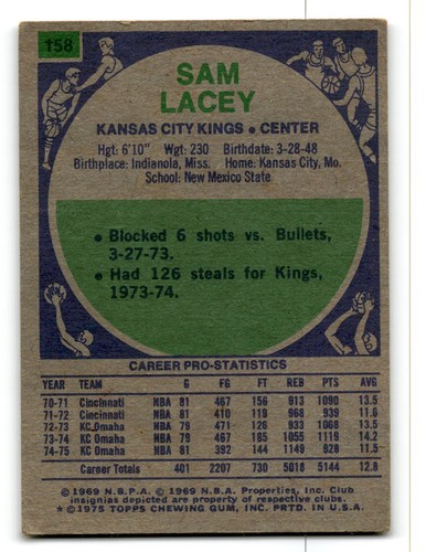 1975-76 Topps Basketball Poor to Good You Choose, Complete Your Set #1-330 - Bild 215 von 459