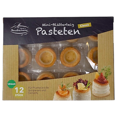Hack s Hausbäckerei Mini Blätterteig Pasteten 12 Stck. Classic (124,86 EUR/KG)